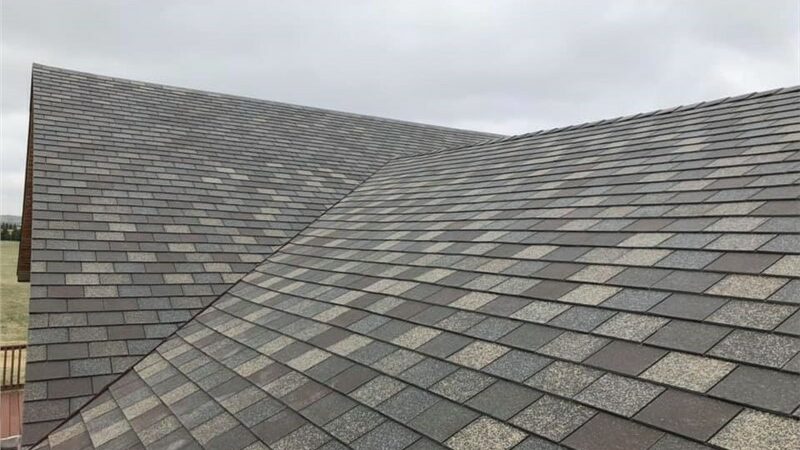 A home's roof view